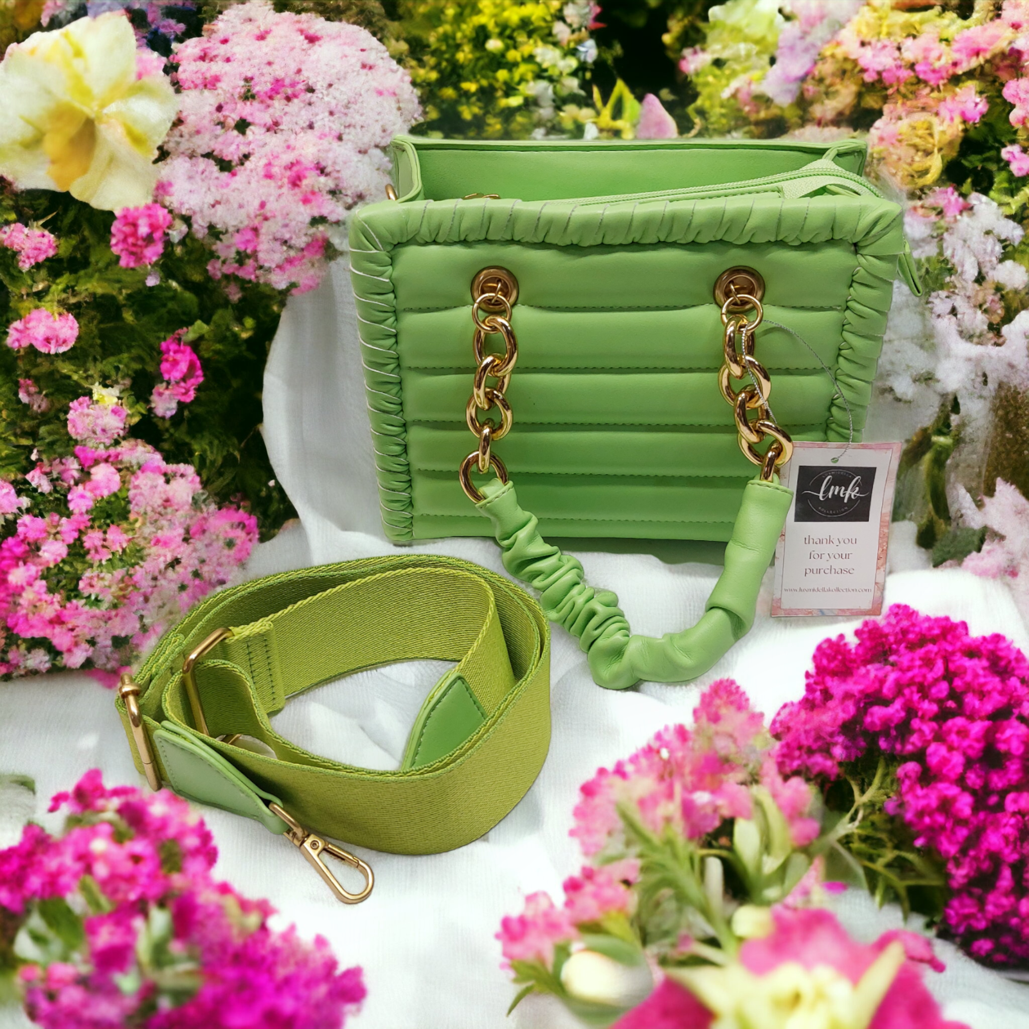 Giza Handbag - Neon Green - Pomelo Fashion